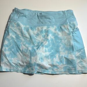 Athleta Girl Blue Tie-Dye Athletic Skirt Tennis Skort Size L 12